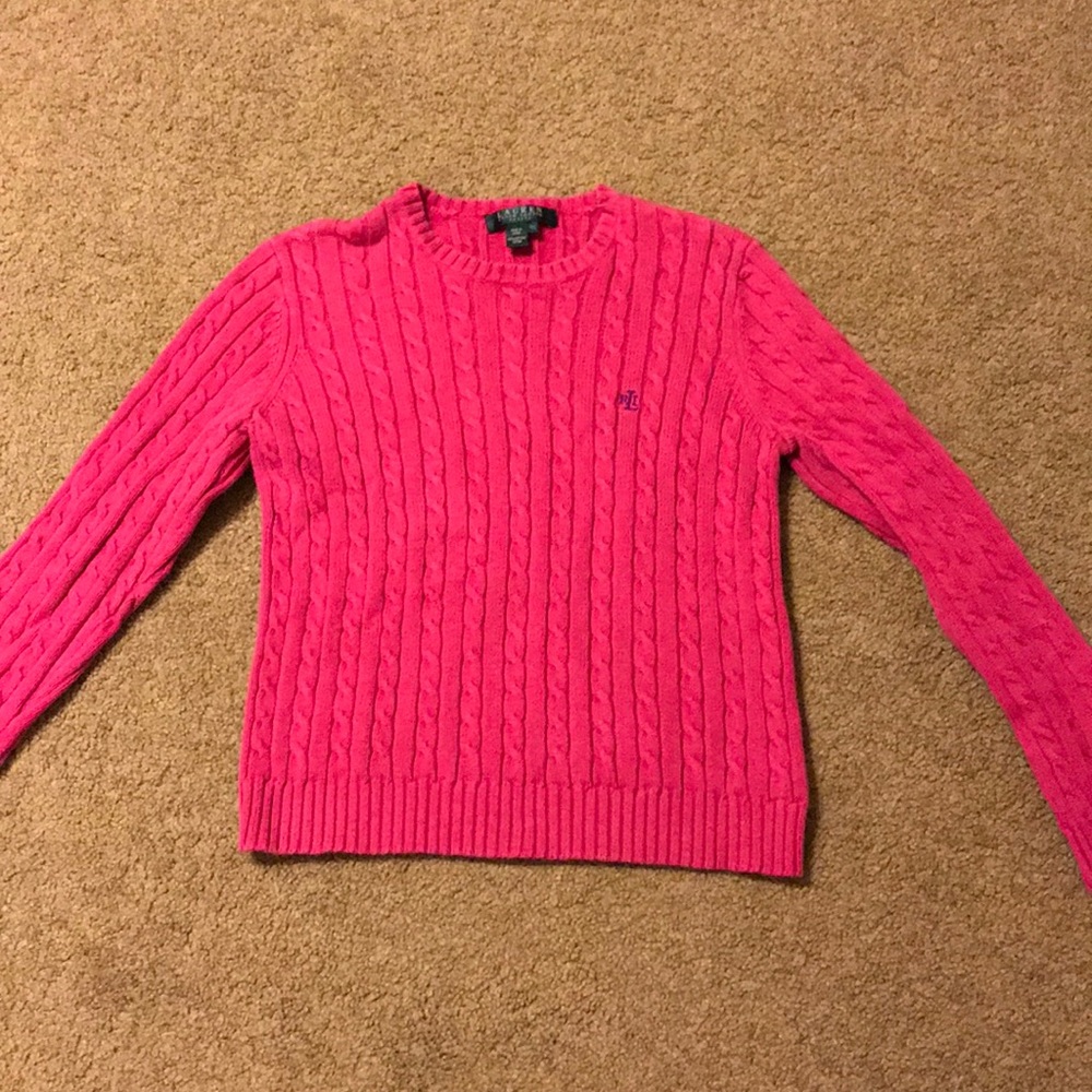 Pink Ralph Lauren knit sweater